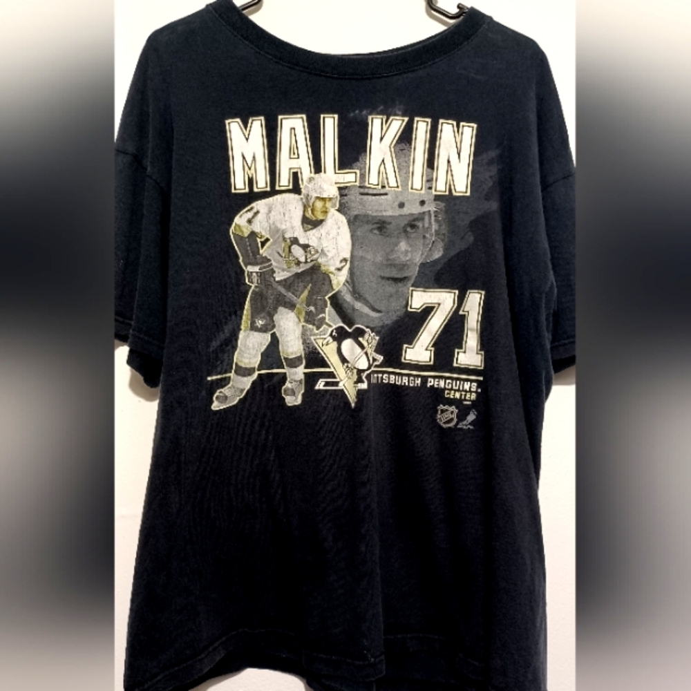 Evgeni Malkin #71 Pittsburgh Penguins NHL Center No Tag Size Large Black Shirt